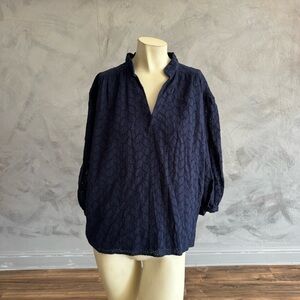 Draper James RSVP Fully Lined Cotton Eyelet Top
Size XL